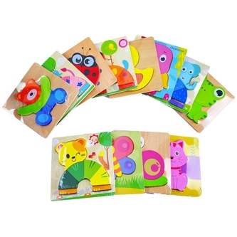 Dřevěné puzzle zvířátko