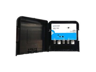 Anténní zesilovač ALCAD AM-183, 1x FM/VHF, 1x UHF, 24dB, 1 výstup