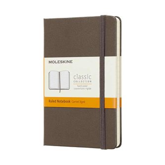 Moleskine: Zápisník tvrdý linkovaný hnědý S