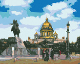 Malování podle čísel - PETROHRAD - 80x100 cm, vypnuté plátno na rám