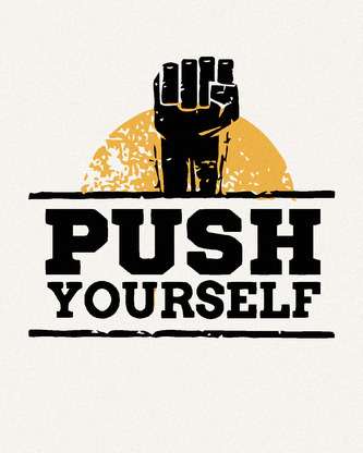 Malování podle čísel - PUSH YOURSELF - 80x100 cm, bez rámu a bez vypnutí plátna