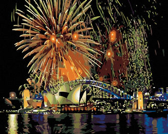 Malování podle čísel - SYDNEY - 80x100 cm, bez rámu a bez vypnutí plátna