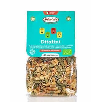 Dalla Costa Těstoviny Baby Tricolore Ditalini BIO 200 g