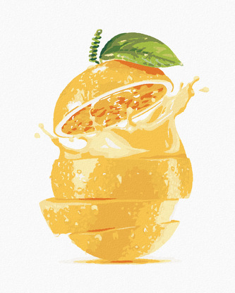 Malování podle čísel - CITRON - 80x100 cm, bez rámu a bez vypnutí plátna