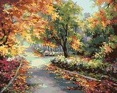 Malování podle čísel - KVĚTINOVÁ ZAHRADA - 40x50 cm, vypnuté plátno na rám