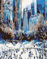 Malování podle čísel - BRUSLENÍ V NEW YORKU - 80x100 cm, bez rámu a bez vypnutí plátna