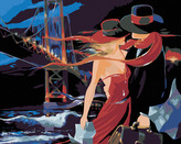 Malování podle čísel - LOUČENÍ - 80x100 cm, vypnuté plátno na rám