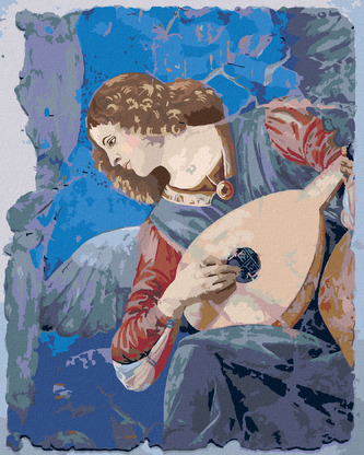 Malování podle čísel - ANDĚL HRAJÍCÍ NA LOUTNU (MELOZZO DA FORLI) - 80x100 cm, bez rámu a bez vypnutí plátna Malování podle čísel - ANDĚL HRAJÍCÍ NA LOUTNU (MELOZZO DA FORLI) - 80x100 cm, bez rámu a bez vypnutí plátna