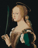 Malování podle čísel - SVATÁ JUSTÝNA (B. MONTAGNA) - 40x50 cm, vypnuté plátno na rám