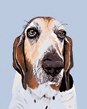 Malování podle čísel - BASET - 80x100 cm, bez rámu a bez vypnutí plátna Malování podle čísel - BASET - 80x100 cm, bez rámu a bez vypnutí plátna