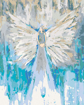 Malování podle čísel - ANDĚLÉ OD LENKY - LOVE ANGEL - 40x50 cm, vypnuté plátno na rám