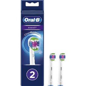 Oral B Náhradní kartáčové hlavice s Technologií CleanMaximiser 3D White Varianta 2 ks unisex
