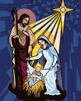 Malování podle čísel - SVATÁ RODINA - 40x50 cm, vypnuté plátno na rám