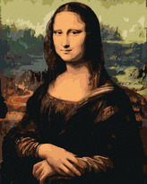 Malování podle čísel - MONA LISA (LEONARDO DA VINCI) - 40x50 cm, bez rámu a bez vypnutí plátna