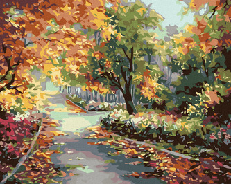 Malování podle čísel - KVĚTINOVÁ ZAHRADA - 40x50 cm, bez rámu a bez vypnutí plátna
