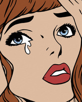 Malování podle čísel - UPLAKANÁ - 40x50 cm, vypnuté plátno na rám