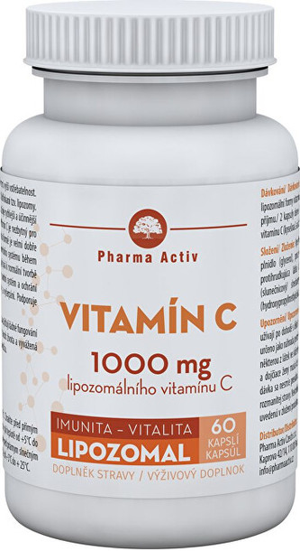 Pharma Activ LIPOZOMAL Vitamín C 1000 mg 60 kapslí