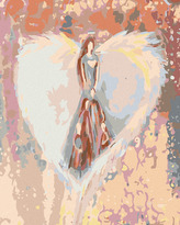 Malování podle čísel - ANDĚLÉ OD LENKY - FAMILY ANGEL - 40x50 cm, vypnuté plátno na rám