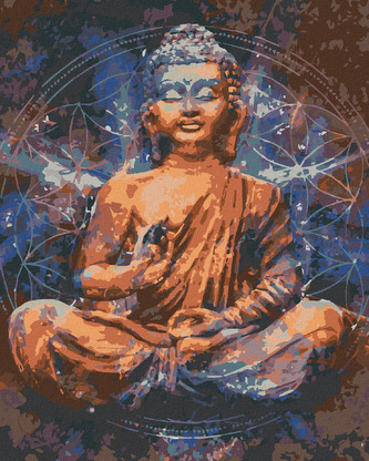 Malování podle čísel - HVĚZDNÝ BUDDHA III - 80x100 cm, bez rámu a bez vypnutí plátna Malování podle čísel - HVĚZDNÝ BUDDHA III - 80x100 cm, bez rámu a bez vypnutí plátna
