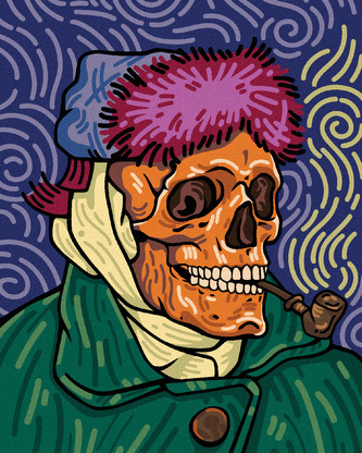 Malování podle čísel - VINCENT VAN GOGH LEBKA - 80x100 cm, bez rámu a bez vypnutí plátna