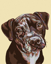 Malování podle čísel - FLEKATÉ ŠTĚNĚ - 40x50 cm, bez rámu a bez vypnutí plátna