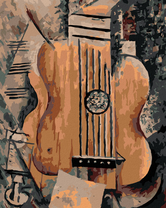 Malování podle čísel - HUDEBNÍ - 80x100 cm, vypnuté plátno na rám