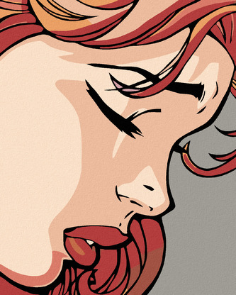 Malování podle čísel - ZKLAMANÁ - 40x50 cm, bez rámu a bez vypnutí plátna