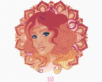 Malování podle čísel - ŽENA LEV - 40x50 cm, bez rámu a bez vypnutí plátna