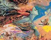 Malování podle čísel - MATKA PŘÍRODA - 40x50 cm, vypnuté plátno na rám