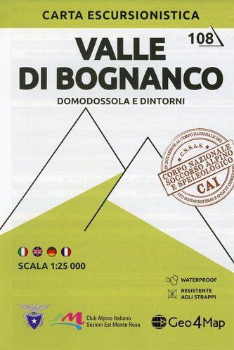 Valle di Bognanco 1:25 000