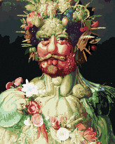 Malování podle čísel - RUDOLF II. JAKO VERTUMNUS (G. ARCIMBOLDO) - 40x50 cm, vypnuté plátno na rám