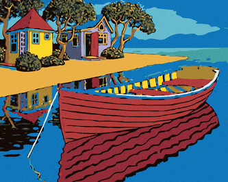 Malování podle čísel - PRAMICE - 40x50 cm, bez rámu a bez vypnutí plátna