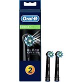 Oral B Náhradní kartáčkové hlavice s technologií CleanMaximiser CrossAction Black Varianta 2 ks unisex