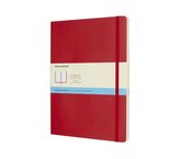 Moleskine: Zápisník měkký tečkovaný červený XL