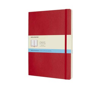 Moleskine: Zápisník měkký tečkovaný červený XL