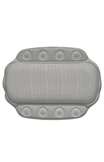 Polštář do vany KRETA 32 x 23 cm šedá KELA KL-22371