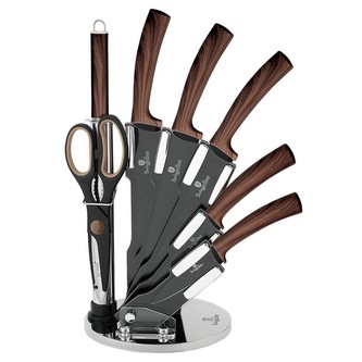 Sada nožů s nepřilnavým povrchem Forest Line Ebony Rosewood 8 ks