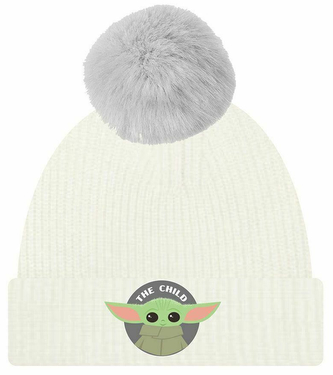 Úpletová zimní čepice Star Wars|Hvězdné války: TV seriál The Mandalorian Child Badge (univerzální)