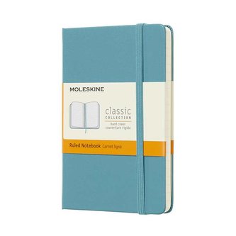 Moleskine: Zápisník tvrdý linkovaný modrozelený S