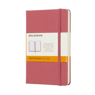 Moleskine: Zápisník tvrdý linkovaný růžový S