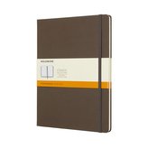 Moleskine: Zápisník tvrdý linkovaný hnědý XL