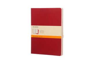 Moleskine: Sešity 3 ks linkované červené XL
