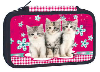 Školní penál dvoupatrový - Cats