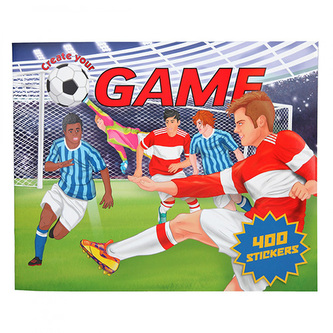 Kreativní sešit Create your, 400 samolepek, fotbalový zápas, 0411405_A