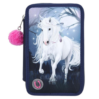 Penál s výbavou a světelným efektem Miss Melody, Miss Melody - modrý se světelným efektem, 0411543_A