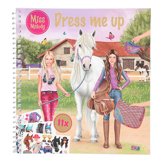 Kreativní sešit Miss Melody, Jella, Sienna, Miss Melody, 11 archů samolepek, 0411498_A