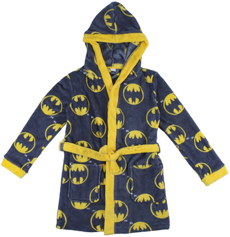 Dětský župan DC Comics: Batman Logo (10 let) šedý fleece