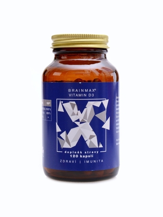 BrainMax - Vitamin D3 5000 IU 120 kapslí