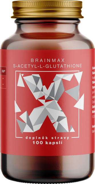BrainMax - S-Acetyl L-Glutathione SAG 100mg 100 kapslí