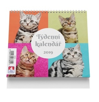 Týdenní kaledář 2019 Kočky